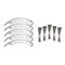 Grid Wheels Fits GD04 Series 20 x 10 Size Rims Chrome Plated Plastic Set Of 5 Equips One Wheel With Screws 4A20100CIN - alternate 2